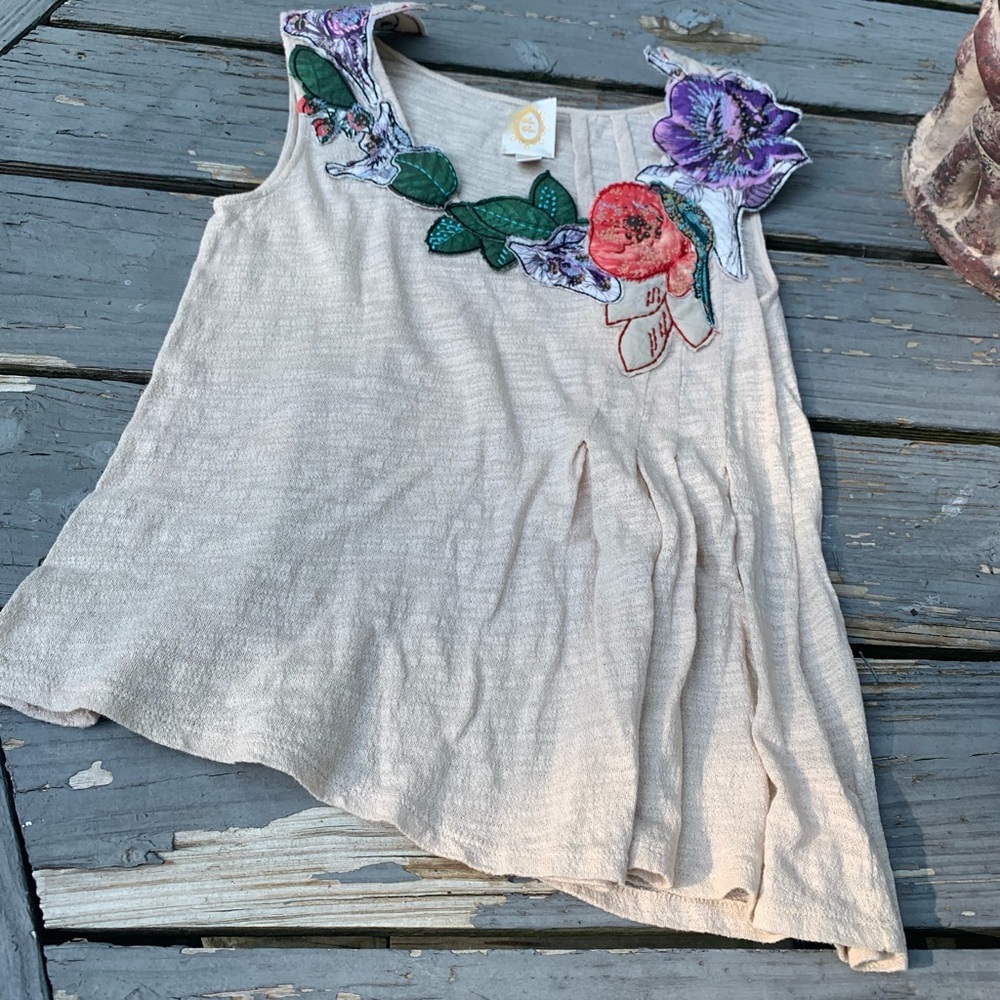 Anthropologie Hidden Hummingbird Ric Rac Top Size Small Fairycore